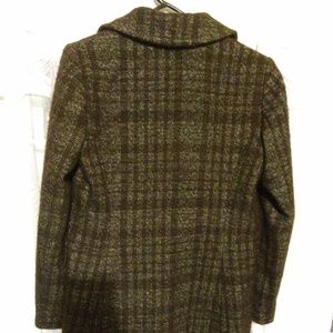 Womens Brown Wool DKNY Jacket
